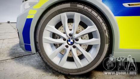 BMW 525d F11 2014 Police [ELS] para GTA 4