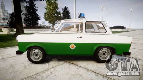 Trabant 601 deluxe 1981 Police para GTA 4