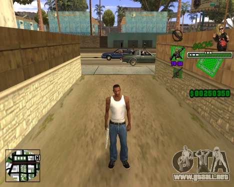 C-HUD Grove St. para GTA San Andreas