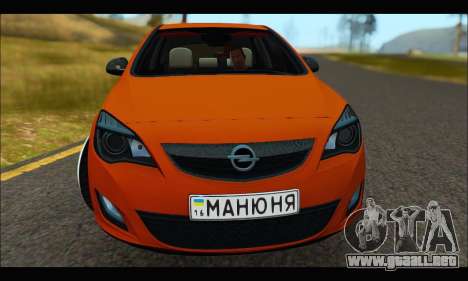 Opel Astra J para GTA San Andreas