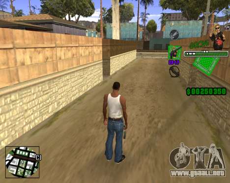 C-HUD Grove St. para GTA San Andreas