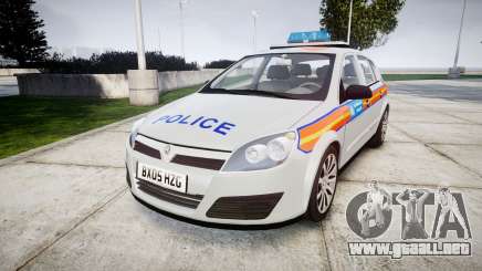 Vauxhall Astra 2005 Police [ELS] Britax para GTA 4