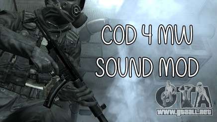 COD MW Sound Mod para GTA San Andreas