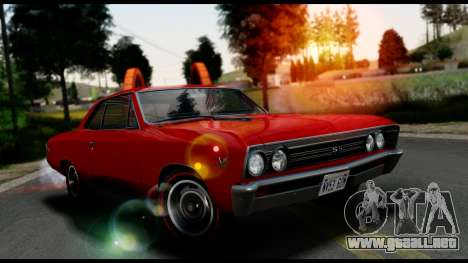 Chevrolet Chevelle SS 396 L78 Hardtop Coupe 1967 para GTA San Andreas