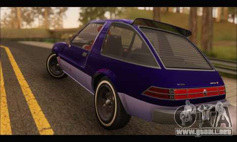 Declasse Rhapsody v2 (Fixed Extra) (GTA V) para GTA San Andreas