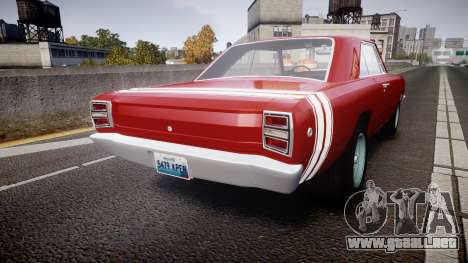 Dodge Dart HEMI Super Stock 1968 rims2 para GTA 4