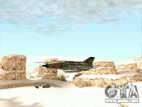 MiG 21 de la fuerza aérea Soviética para GTA San Andreas