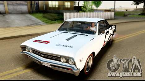 Chevrolet Chevelle SS 396 L78 Hardtop Coupe 1967 para GTA San Andreas