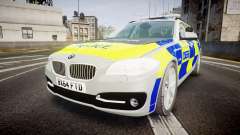 BMW 525d F11 2014 Metropolitan Police [ELS] para GTA 4