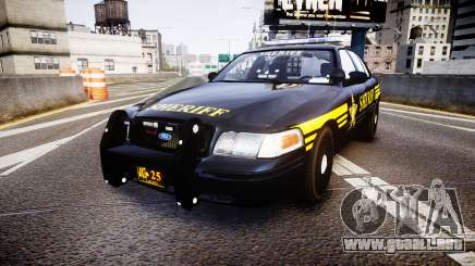 Ford Crown Victoria Sheriff [ELS] black para GTA 4