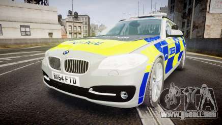 BMW 525d F11 2014 Metropolitan Police [ELS] para GTA 4