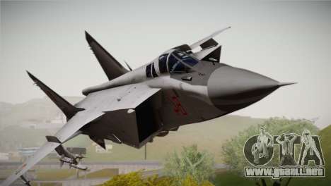 MIG 31 Estovakian Air Force para GTA San Andreas