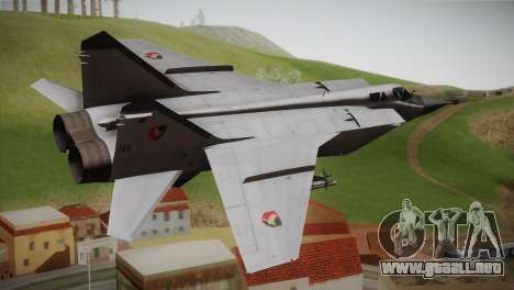 MIG 31 Estovakian Air Force para GTA San Andreas