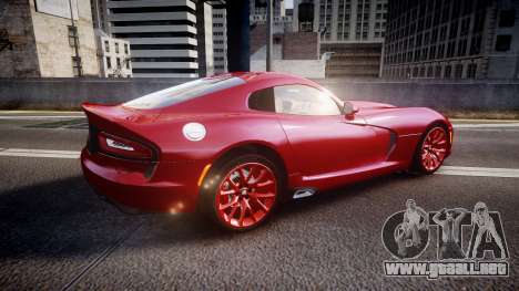 Dodge Viper SRT 2013 rims1 para GTA 4