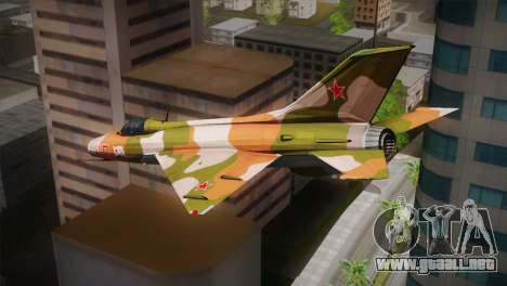 MIG 21 Russian Camo Force para GTA San Andreas