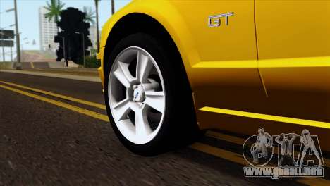 Ford Mustang GT Wheels 1 para GTA San Andreas