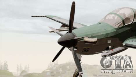 Embraer A-29B Super Tucano FAB para GTA San Andreas