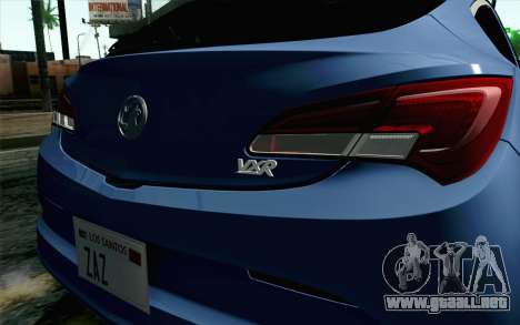 Vauxhall Astra VXR 2012 para GTA San Andreas