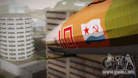 MIG 21 Russian Camo Force para GTA San Andreas