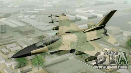F-16 Fighter-Bomber Green-Brown Camo para GTA San Andreas
