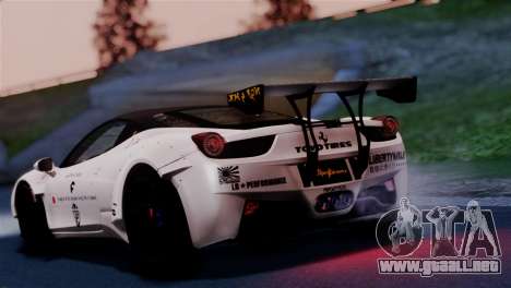 Ferrari 458 Italy Liberty Walk LB Performance para GTA San Andreas