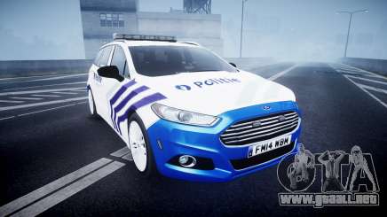 Ford Fusion Estate 2014 Belgian Police [ELS] para GTA 4