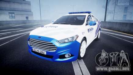 Ford Fusion 2014 Belgian Police [ELS] para GTA 4