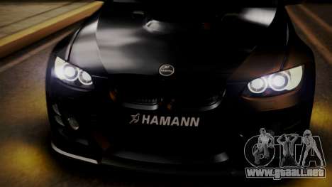 BMW M3 E92 Hamman para GTA San Andreas