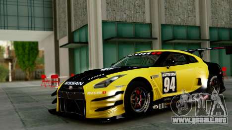 Nissan GT-R (R35) GT3 2012 PJ1 para GTA San Andreas