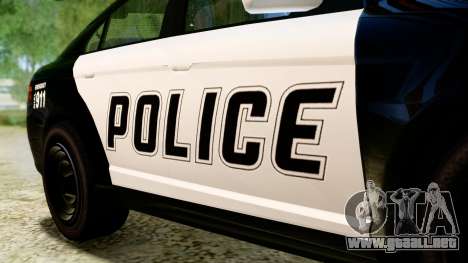 GTA 5 Vapid Police Interceptor v2 IVF para GTA San Andreas