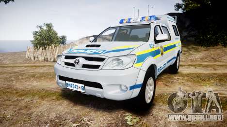 Toyota Hilux 2010 South African Police [ELS] para GTA 4