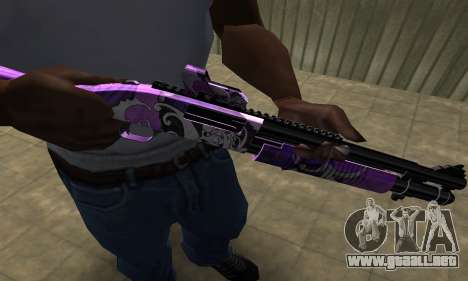 Purple World Shotgun para GTA San Andreas