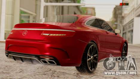 Mercedes-Benz S63 Coupe para GTA San Andreas