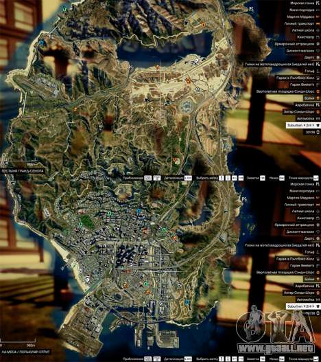GTA 5 Mapa satelital en 2K
