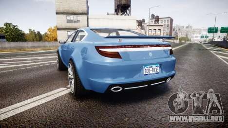 GTA V Ocelot Jackal new york plates para GTA 4