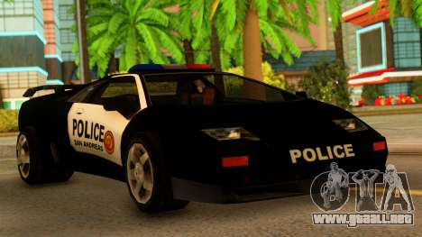 Lamborghini Diablo Police SA Style para GTA San Andreas