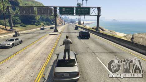 GTA 5 Stand On Moving Cars