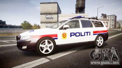 Volvo V70 2014 Norwegian Police [ELS] para GTA 4
