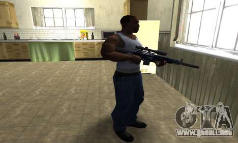 Blue Oval Sniper Rifle para GTA San Andreas