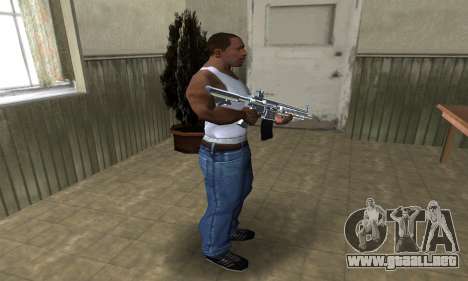 White Cool M4 para GTA San Andreas