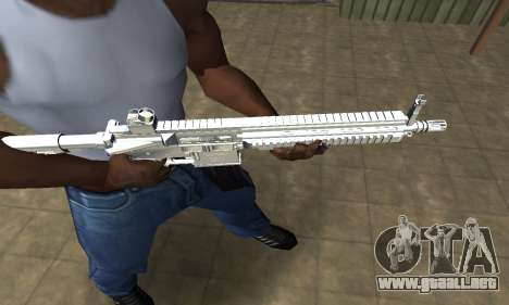 White Cool M4 para GTA San Andreas