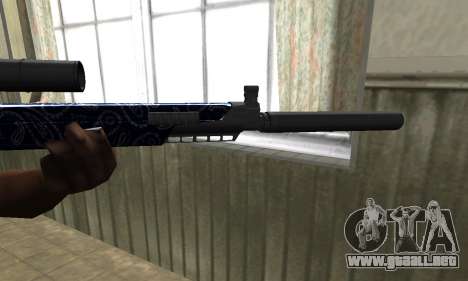 Blue Oval Sniper Rifle para GTA San Andreas