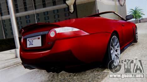 Jaguar XKR-S 2011 Cabrio para GTA San Andreas