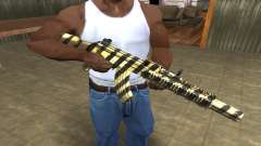 Gold Lines AK-47 para GTA San Andreas