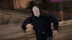Mercenario de la mafia en la capucha y la máscara para GTA San Andreas
