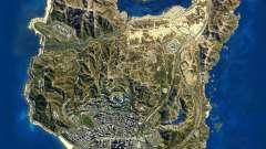 Mapa satelital en 2K para GTA 5