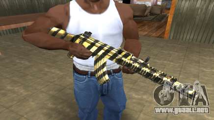 Gold Lines AK-47 para GTA San Andreas