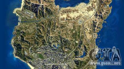 Mapa satelital en 2K para GTA 5