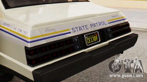 GTA 5 Albany Esperanto Police Roadcruiser IVF para GTA San Andreas