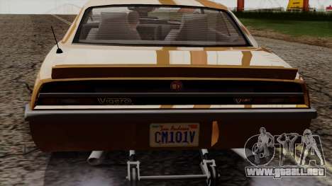 GTA 5 Declasse Vigero para GTA San Andreas